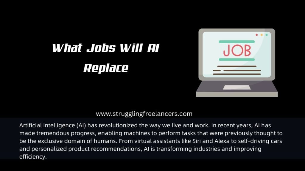 What Jobs Will AI Replace